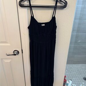 Hollister Black Smocked Waistband Dress